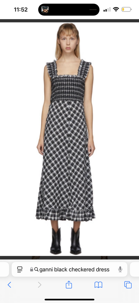 Ganni Maxi Dress in Black